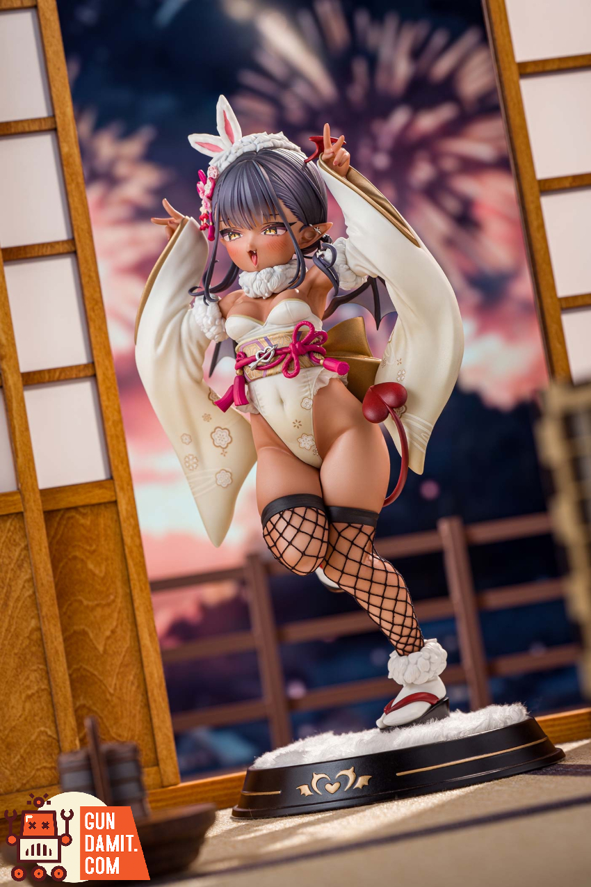 Kiwi Toys 1/6 Brown Little Succubus Kimono Bunny Girl Standard Ver. - View 3 Kiwi Toys 1/6 Brown Little Succubus Kimono Bunny Girl Standard Ver. - View 3