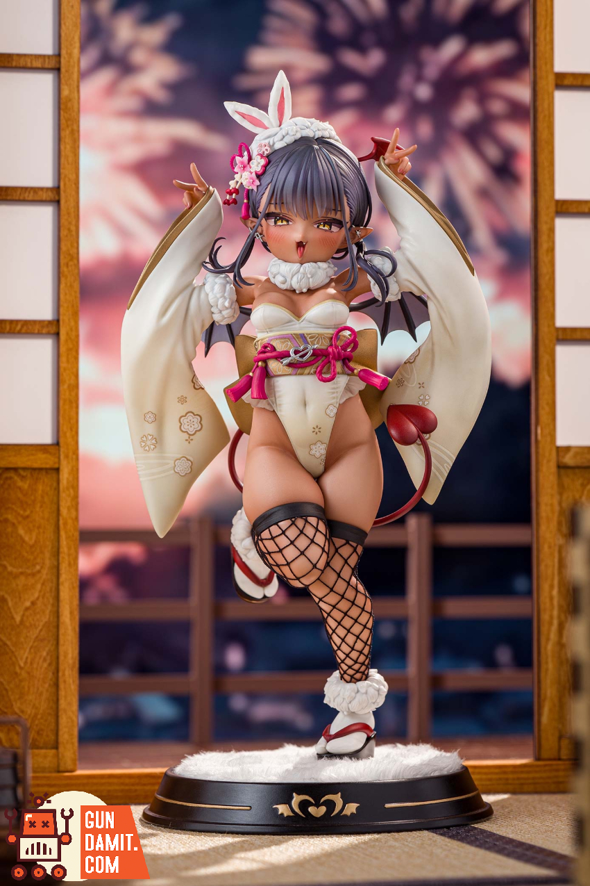 Kiwi Toys 1/6 Brown Little Succubus Kimono Bunny Girl Deluxe Ver. - View 1 Kiwi Toys 1/6 Brown Little Succubus Kimono Bunny Girl Deluxe Ver. - View 1