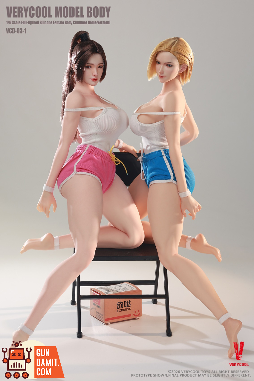Verycool 1/6 VCD-03-1A Body No.3 Silicone Female Body Full-Figured Fair Complexion Summer Loungewear Ver. - View 9 Verycool 1/6 VCD-03-1A Body No.3 Silicone Female Body Full-Figured Fair Complexion Summer Loungewear Ver. - View 9