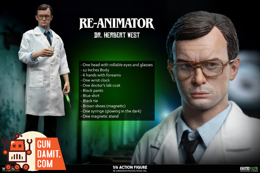 Infinite 1/6 Re-Animator Doctor Herbert West Standard Ver. - View 10 Infinite 1/6 Re-Animator Doctor Herbert West Standard Ver. - View 10