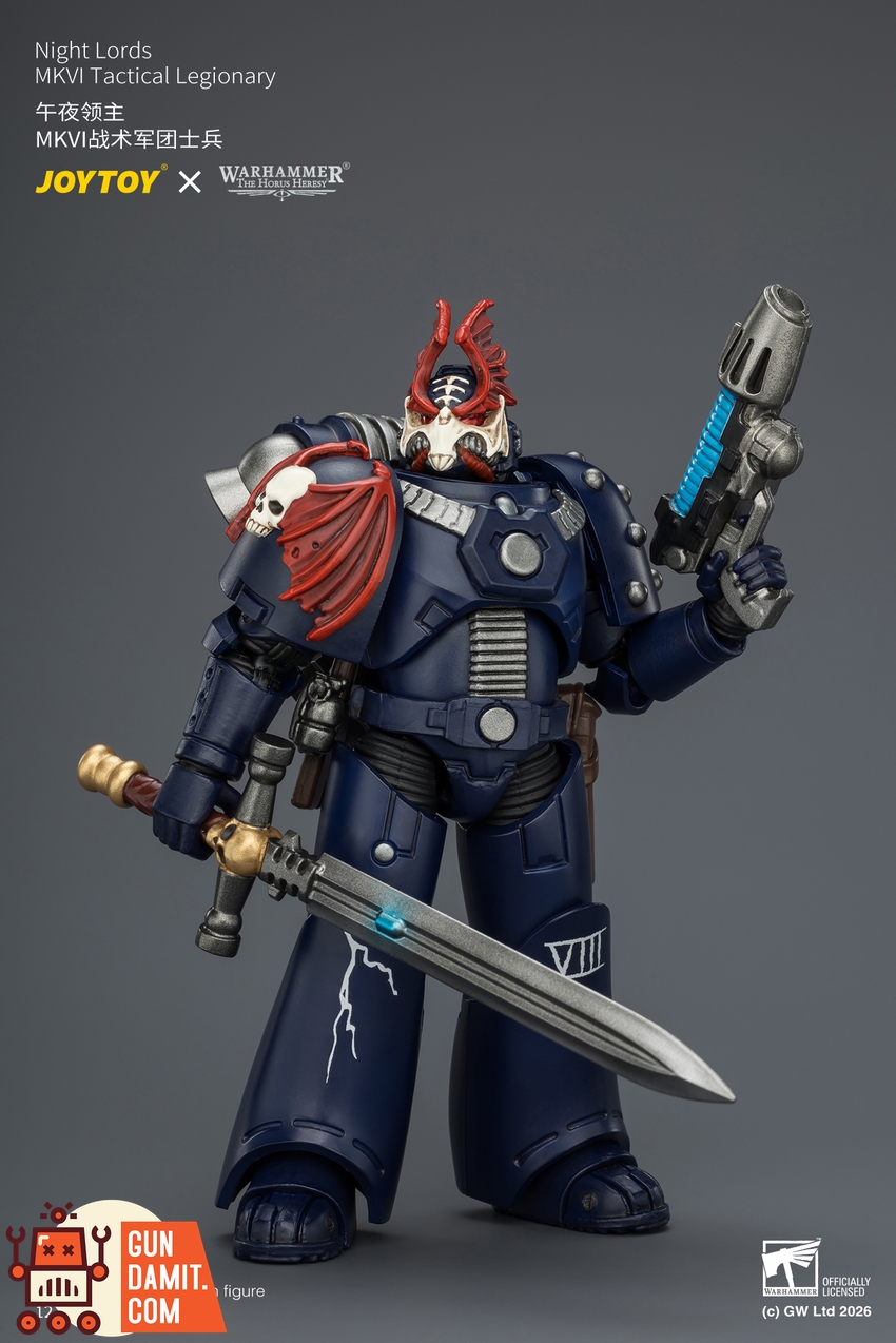 JoyToy JT04353 1/18 Warhammer The Horus Heresy Night Lords MKVI Tactical Legionary - View 3 JoyToy JT04353 1/18 Warhammer The Horus Heresy Night Lords MKVI Tactical Legionary - View 3