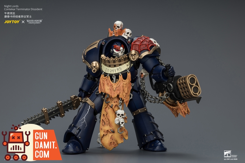 JoyToy JT04551 1/18 Warhammer The Horus Heresy Night Lords Contekar Terminator Dissident - View 8 JoyToy JT04551 1/18 Warhammer The Horus Heresy Night Lords Contekar Terminator Dissident - View 8