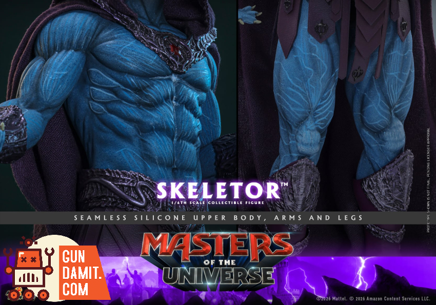 HotToys 1/6 MMS889 Masters of the Universe 2026 Skeletor - View 6 HotToys 1/6 MMS889 Masters of the Universe 2026 Skeletor - View 6