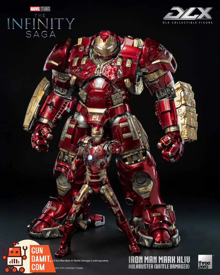 Threezero 3Z0919 Marvel Studios: The Infinity Saga DLX Iron Man Mark 44 Hulkbuster (Battle Damaged) - View 24 Threezero 3Z0919 Marvel Studios: The Infinity Saga DLX Iron Man Mark 44 Hulkbuster (Battle Damaged) - View 24