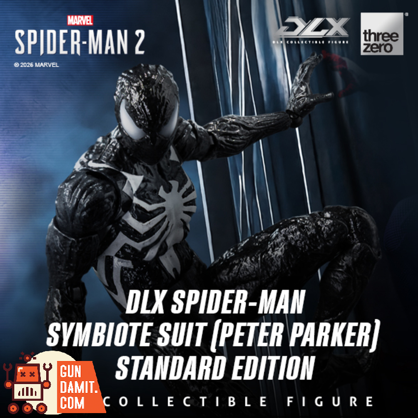 Threezero 3Z0966 Marvel’s Spider-Man 2 DLX Spider-Man Symbiote Suit (Peter Parker) Standard Ver. - View 1 Threezero 3Z0966 Marvel’s Spider-Man 2 DLX Spider-Man Symbiote Suit (Peter Parker) Standard Ver. - View 1