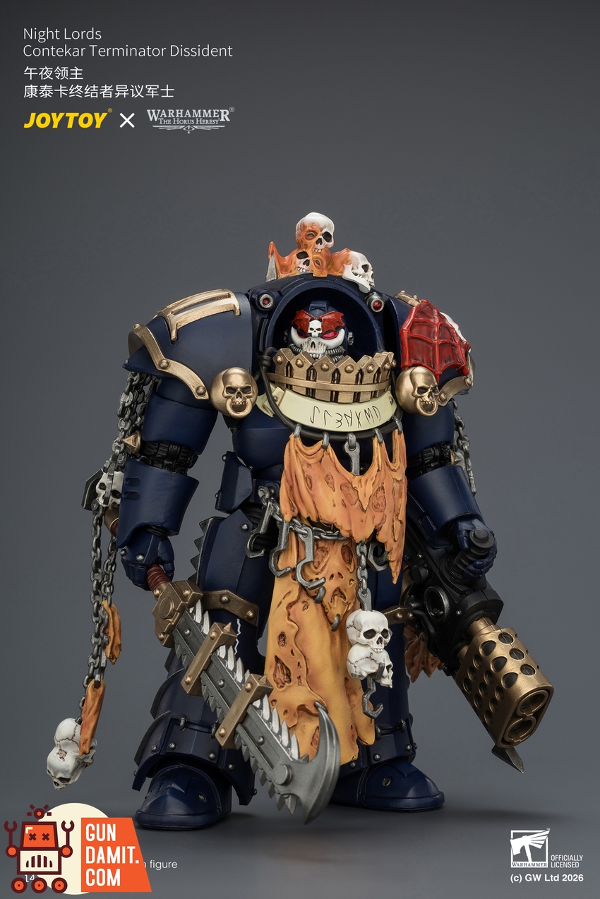 JoyToy JT04551 1/18 Warhammer The Horus Heresy Night Lords Contekar Terminator Dissident - View 3 JoyToy JT04551 1/18 Warhammer The Horus Heresy Night Lords Contekar Terminator Dissident - View 3