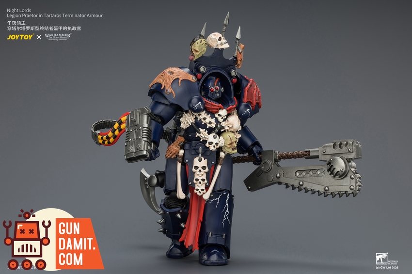 JoyToy JT04384 1/18 Warhammer The Horus Heresy Night Lords Legion Praetor in Tartaros Terminator Armour - View 6 JoyToy JT04384 1/18 Warhammer The Horus Heresy Night Lords Legion Praetor in Tartaros Terminator Armour - View 6
