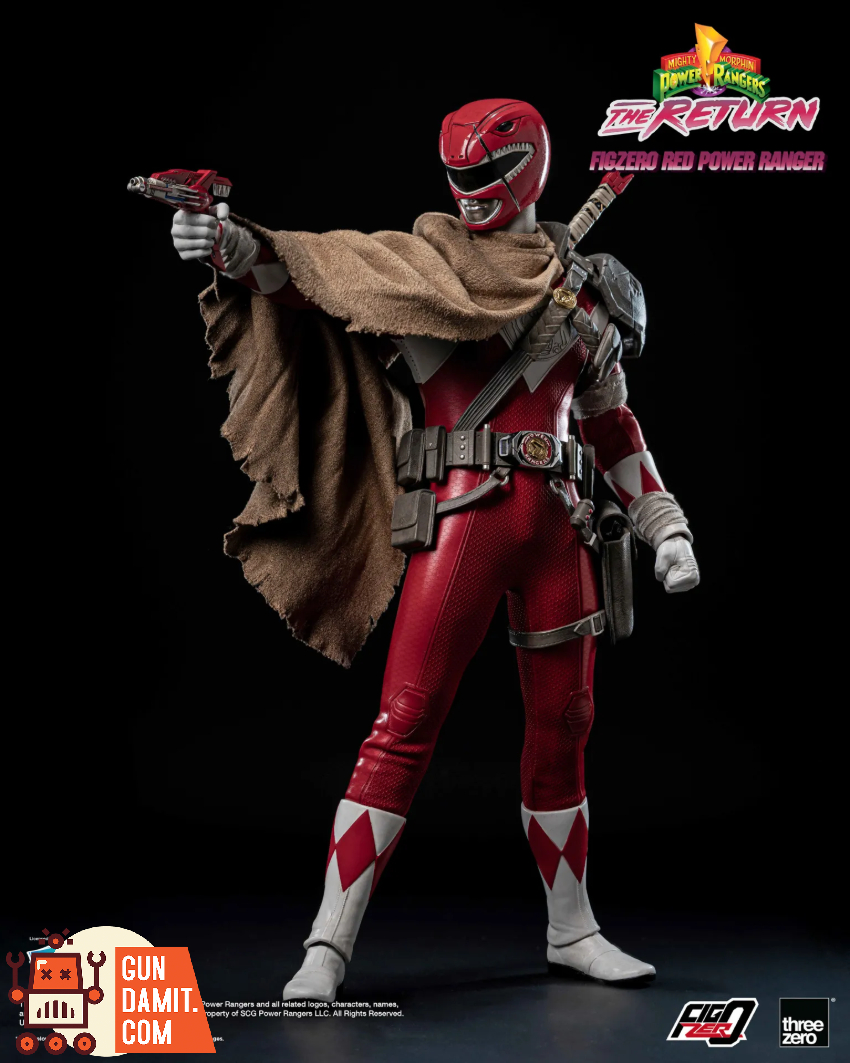 Threezero 3Z1020 Mighty Morphin Power Rangers: The Return FigZero 1/6 Red Power Ranger - View 9 Threezero 3Z1020 Mighty Morphin Power Rangers: The Return FigZero 1/6 Red Power Ranger - View 9