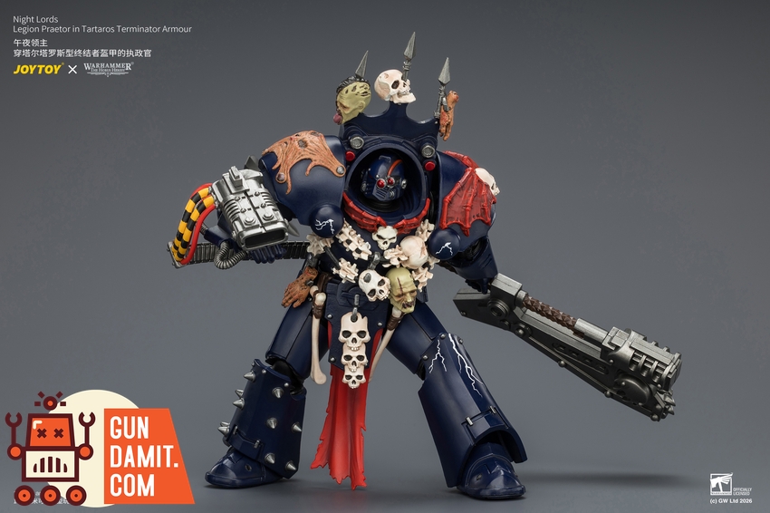 JoyToy JT04384 1/18 Warhammer The Horus Heresy Night Lords Legion Praetor in Tartaros Terminator Armour - View 9 JoyToy JT04384 1/18 Warhammer The Horus Heresy Night Lords Legion Praetor in Tartaros Terminator Armour - View 9