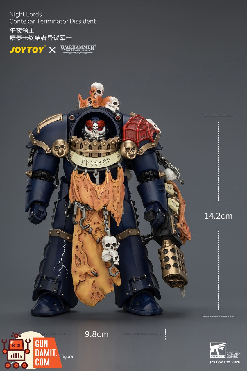 JoyToy JT04551 1/18 Warhammer The Horus Heresy Night Lords Contekar Terminator Dissident - View 10 JoyToy JT04551 1/18 Warhammer The Horus Heresy Night Lords Contekar Terminator Dissident - View 10