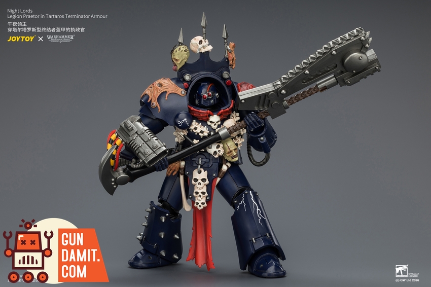 JoyToy JT04384 1/18 Warhammer The Horus Heresy Night Lords Legion Praetor in Tartaros Terminator Armour - View 8 JoyToy JT04384 1/18 Warhammer The Horus Heresy Night Lords Legion Praetor in Tartaros Terminator Armour - View 8