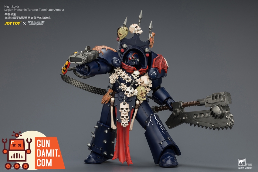 JoyToy JT04384 1/18 Warhammer The Horus Heresy Night Lords Legion Praetor in Tartaros Terminator Armour - View 5 JoyToy JT04384 1/18 Warhammer The Horus Heresy Night Lords Legion Praetor in Tartaros Terminator Armour - View 5