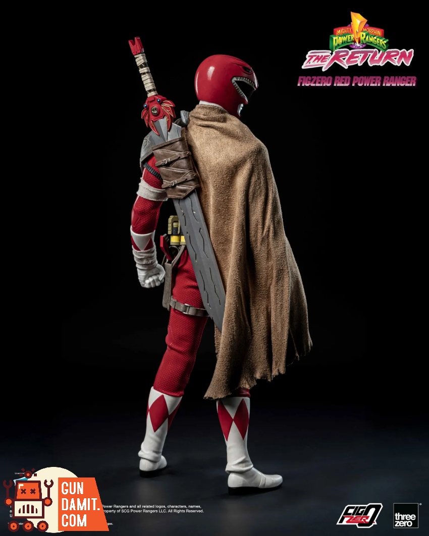 Threezero 3Z1020 Mighty Morphin Power Rangers: The Return FigZero 1/6 Red Power Ranger - View 4 Threezero 3Z1020 Mighty Morphin Power Rangers: The Return FigZero 1/6 Red Power Ranger - View 4