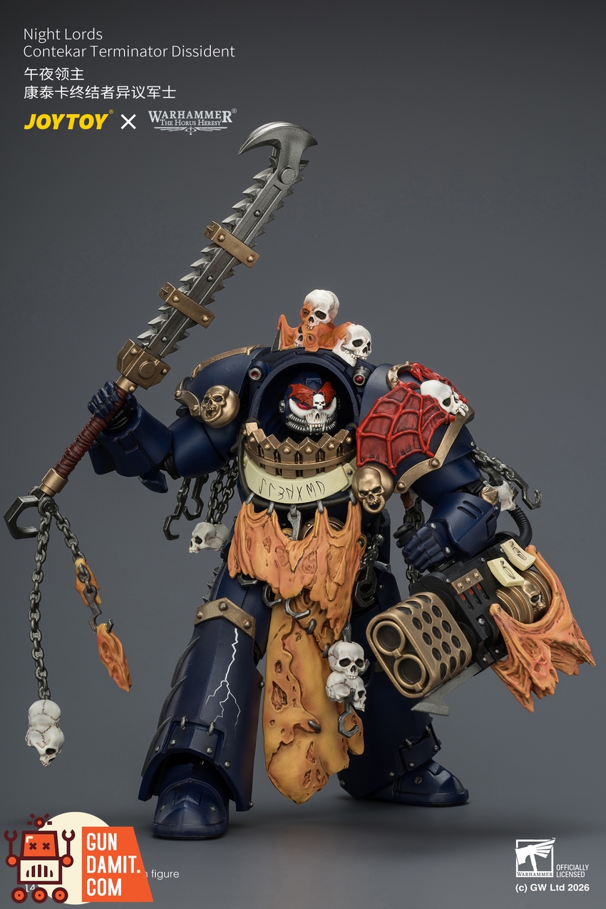 JoyToy JT04551 1/18 Warhammer The Horus Heresy Night Lords Contekar Terminator Dissident - View 6 JoyToy JT04551 1/18 Warhammer The Horus Heresy Night Lords Contekar Terminator Dissident - View 6