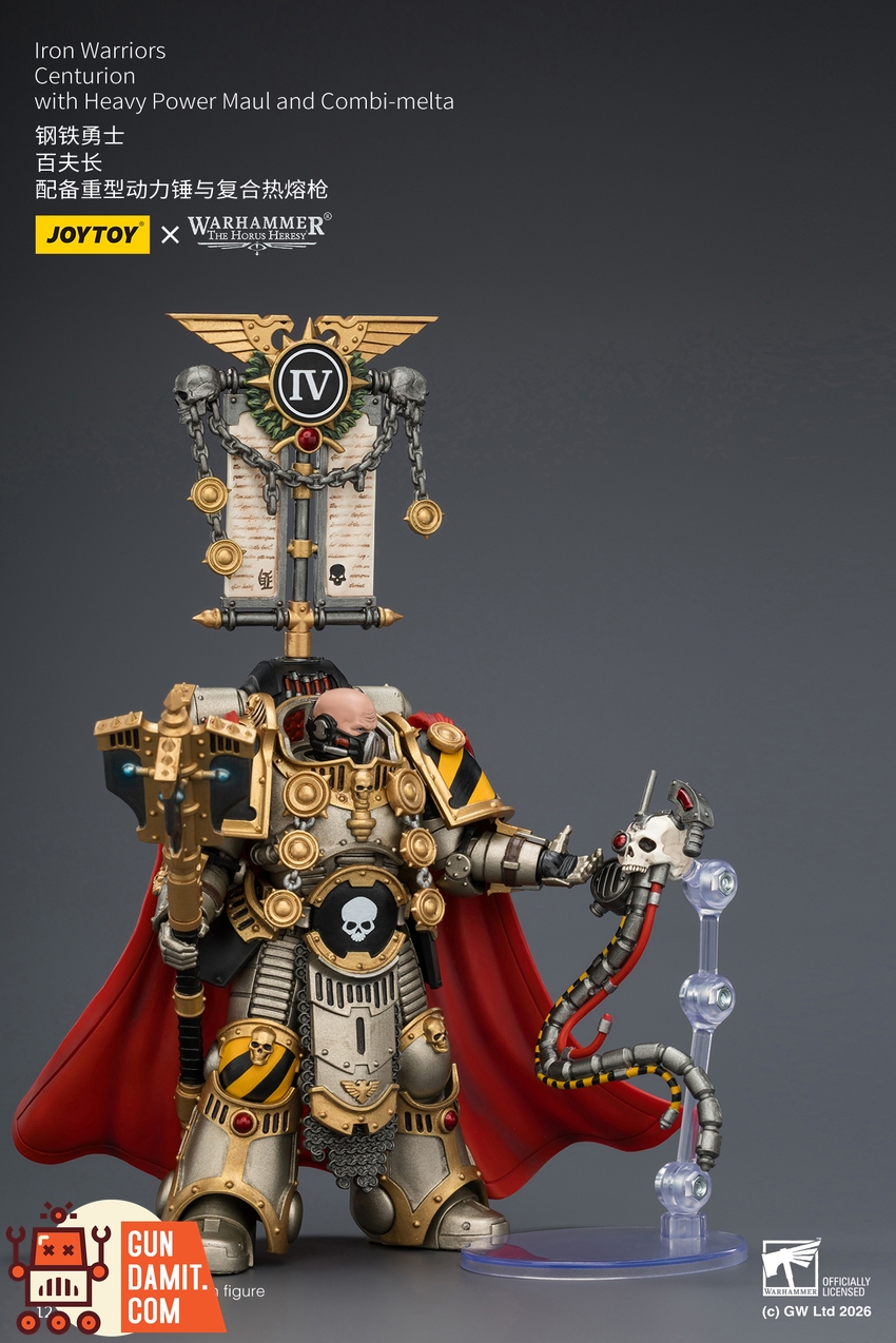 JoyToy JT04391 1/18 Warhammer The Horus Heresy Iron Warriors Centurion with Heavy Power Maul and Combi-melta - View 9 JoyToy JT04391 1/18 Warhammer The Horus Heresy Iron Warriors Centurion with Heavy Power Maul and Combi-melta - View 9