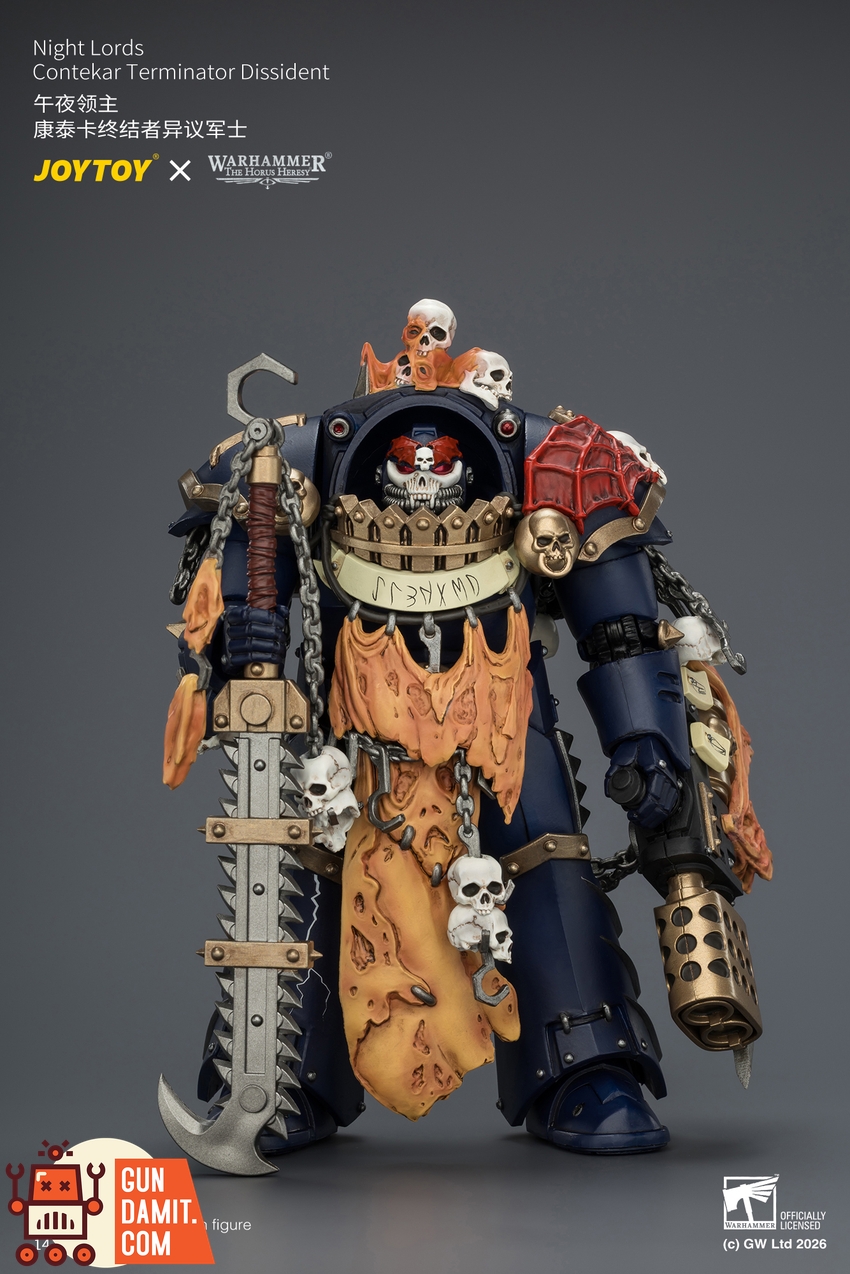 JoyToy JT04551 1/18 Warhammer The Horus Heresy Night Lords Contekar Terminator Dissident - View 2 JoyToy JT04551 1/18 Warhammer The Horus Heresy Night Lords Contekar Terminator Dissident - View 2