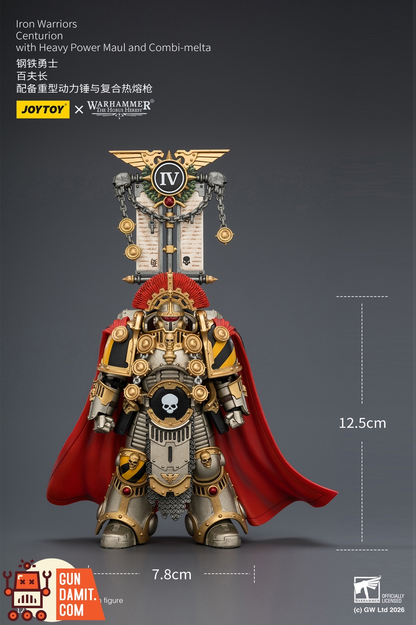 JoyToy JT04391 1/18 Warhammer The Horus Heresy Iron Warriors Centurion with Heavy Power Maul and Combi-melta - View 10 JoyToy JT04391 1/18 Warhammer The Horus Heresy Iron Warriors Centurion with Heavy Power Maul and Combi-melta - View 10