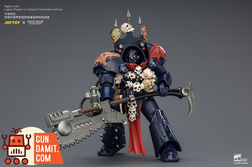 JoyToy JT04384 1/18 Warhammer The Horus Heresy Night Lords Legion Praetor in Tartaros Terminator Armour - View 11 JoyToy JT04384 1/18 Warhammer The Horus Heresy Night Lords Legion Praetor in Tartaros Terminator Armour - View 11
