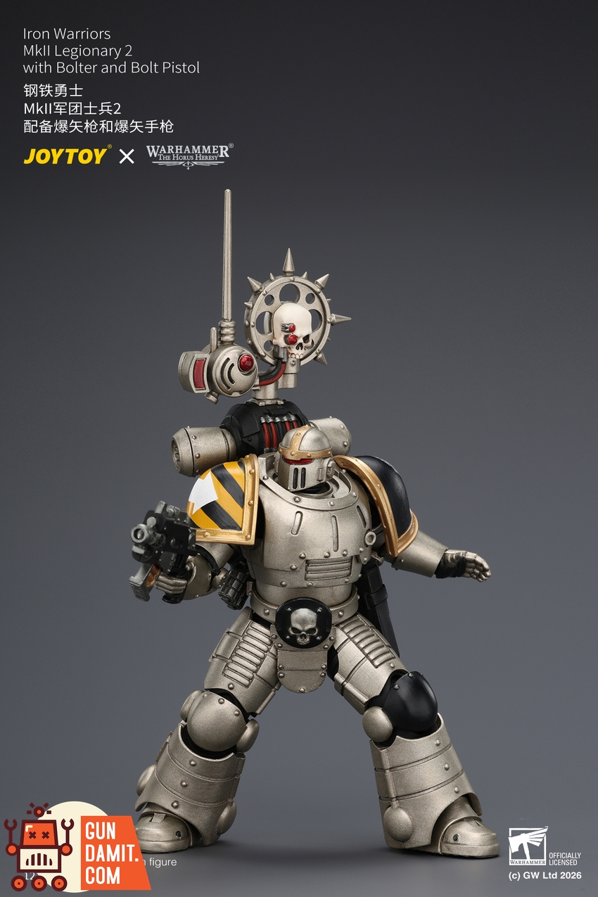 JoyToy JT04469 1/18 Warhammer The Horus Heresy Iron Warriors MkII Legionary2 with Bolter and Bolt Pistol - View 1 JoyToy JT04469 1/18 Warhammer The Horus Heresy Iron Warriors MkII Legionary2 with Bolter and Bolt Pistol - View 1