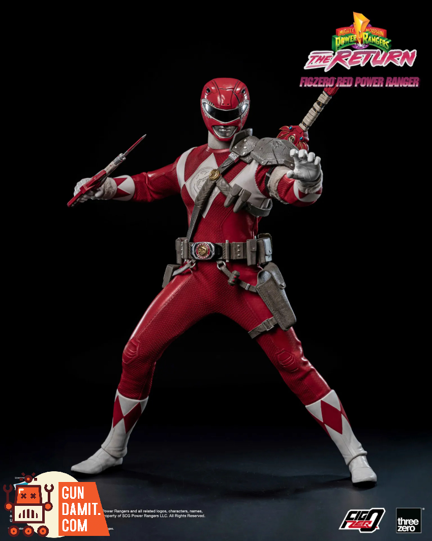 Threezero 3Z1020 Mighty Morphin Power Rangers: The Return FigZero 1/6 Red Power Ranger - View 13 Threezero 3Z1020 Mighty Morphin Power Rangers: The Return FigZero 1/6 Red Power Ranger - View 13
