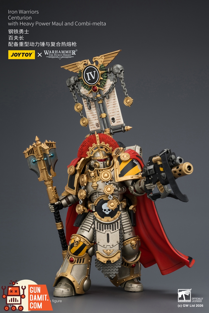 JoyToy JT04391 1/18 Warhammer The Horus Heresy Iron Warriors Centurion with Heavy Power Maul and Combi-melta - View 5 JoyToy JT04391 1/18 Warhammer The Horus Heresy Iron Warriors Centurion with Heavy Power Maul and Combi-melta - View 5