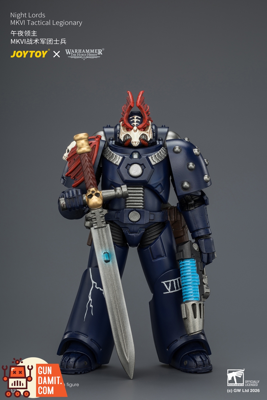 JoyToy JT04353 1/18 Warhammer The Horus Heresy Night Lords MKVI Tactical Legionary - View 2 JoyToy JT04353 1/18 Warhammer The Horus Heresy Night Lords MKVI Tactical Legionary - View 2