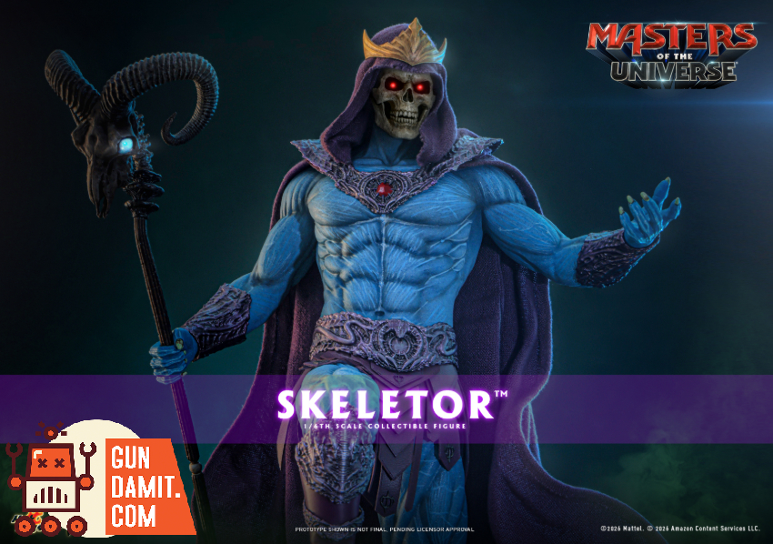 HotToys 1/6 MMS889 Masters of the Universe 2026 Skeletor - View 1 HotToys 1/6 MMS889 Masters of the Universe 2026 Skeletor - View 1
