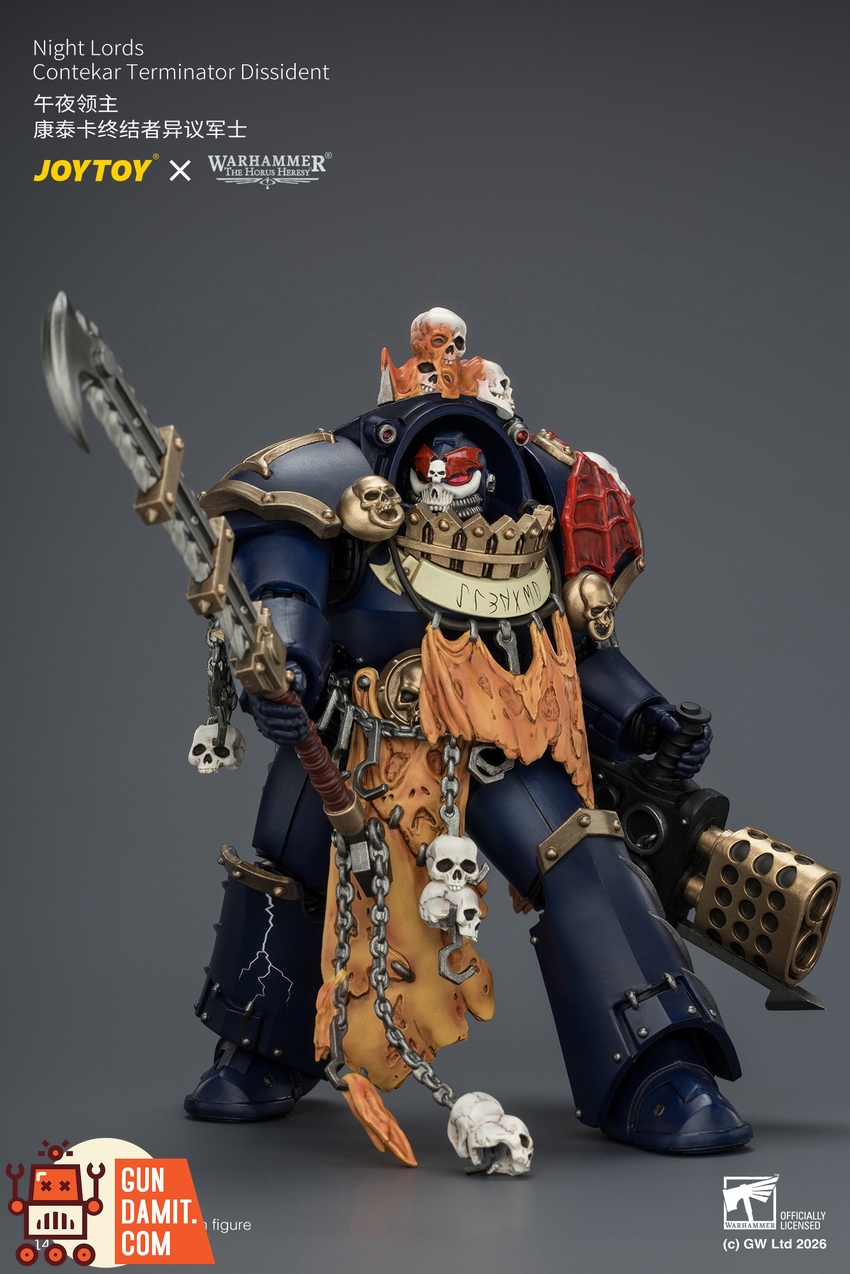JoyToy JT04551 1/18 Warhammer The Horus Heresy Night Lords Contekar Terminator Dissident - View 7 JoyToy JT04551 1/18 Warhammer The Horus Heresy Night Lords Contekar Terminator Dissident - View 7