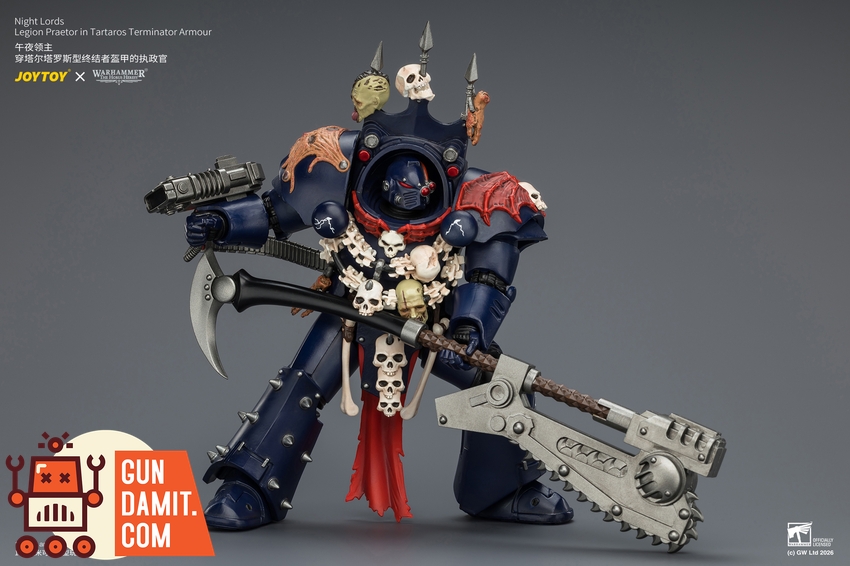 JoyToy JT04384 1/18 Warhammer The Horus Heresy Night Lords Legion Praetor in Tartaros Terminator Armour - View 7 JoyToy JT04384 1/18 Warhammer The Horus Heresy Night Lords Legion Praetor in Tartaros Terminator Armour - View 7
