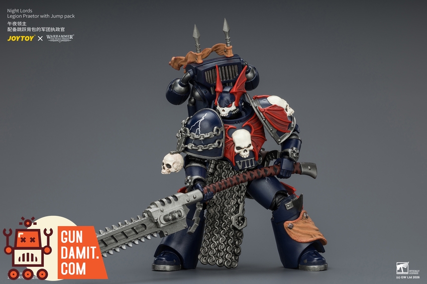 JoyToy JT04377 1/18 Warhammer The Horus Heresy Night Lords Legion Praetor with Jump pack - View 6 JoyToy JT04377 1/18 Warhammer The Horus Heresy Night Lords Legion Praetor with Jump pack - View 6