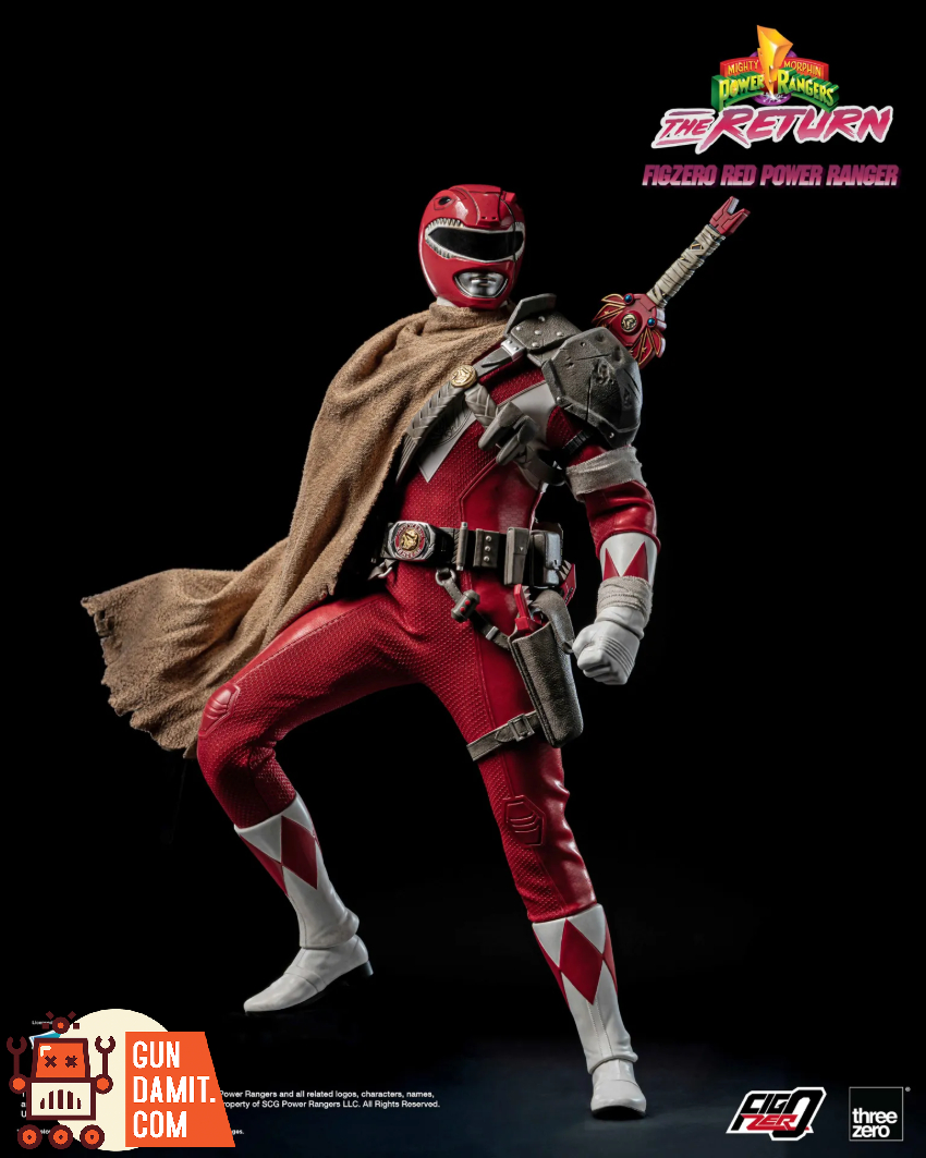 Threezero 3Z1020 Mighty Morphin Power Rangers: The Return FigZero 1/6 Red Power Ranger - View 5 Threezero 3Z1020 Mighty Morphin Power Rangers: The Return FigZero 1/6 Red Power Ranger - View 5