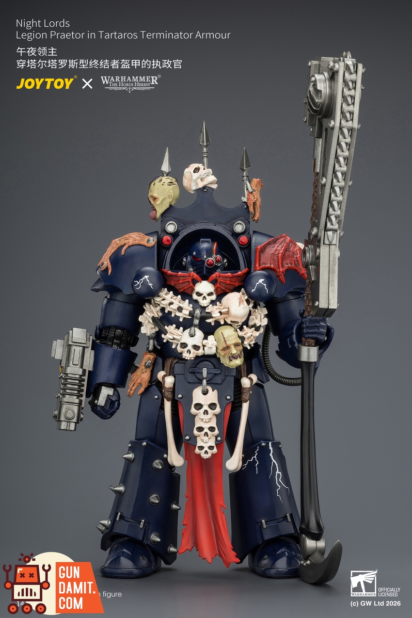 JoyToy JT04384 1/18 Warhammer The Horus Heresy Night Lords Legion Praetor in Tartaros Terminator Armour - View 2 JoyToy JT04384 1/18 Warhammer The Horus Heresy Night Lords Legion Praetor in Tartaros Terminator Armour - View 2