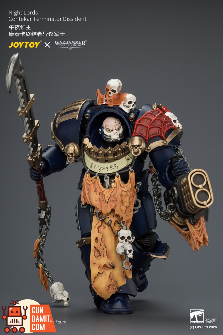 JoyToy JT04551 1/18 Warhammer The Horus Heresy Night Lords Contekar Terminator Dissident - View 9 JoyToy JT04551 1/18 Warhammer The Horus Heresy Night Lords Contekar Terminator Dissident - View 9
