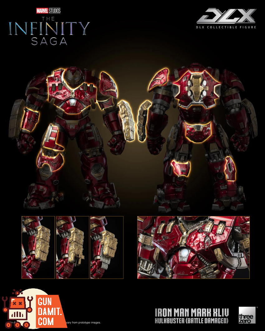 Threezero 3Z0919 Marvel Studios: The Infinity Saga DLX Iron Man Mark 44 Hulkbuster (Battle Damaged) - View 21 Threezero 3Z0919 Marvel Studios: The Infinity Saga DLX Iron Man Mark 44 Hulkbuster (Battle Damaged) - View 21