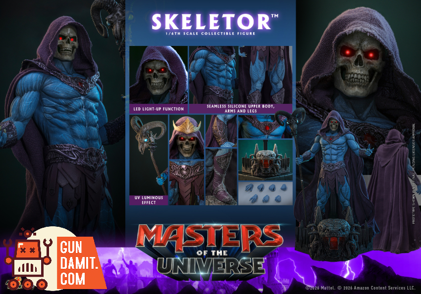 HotToys 1/6 MMS889 Masters of the Universe 2026 Skeletor - View 11 HotToys 1/6 MMS889 Masters of the Universe 2026 Skeletor - View 11
