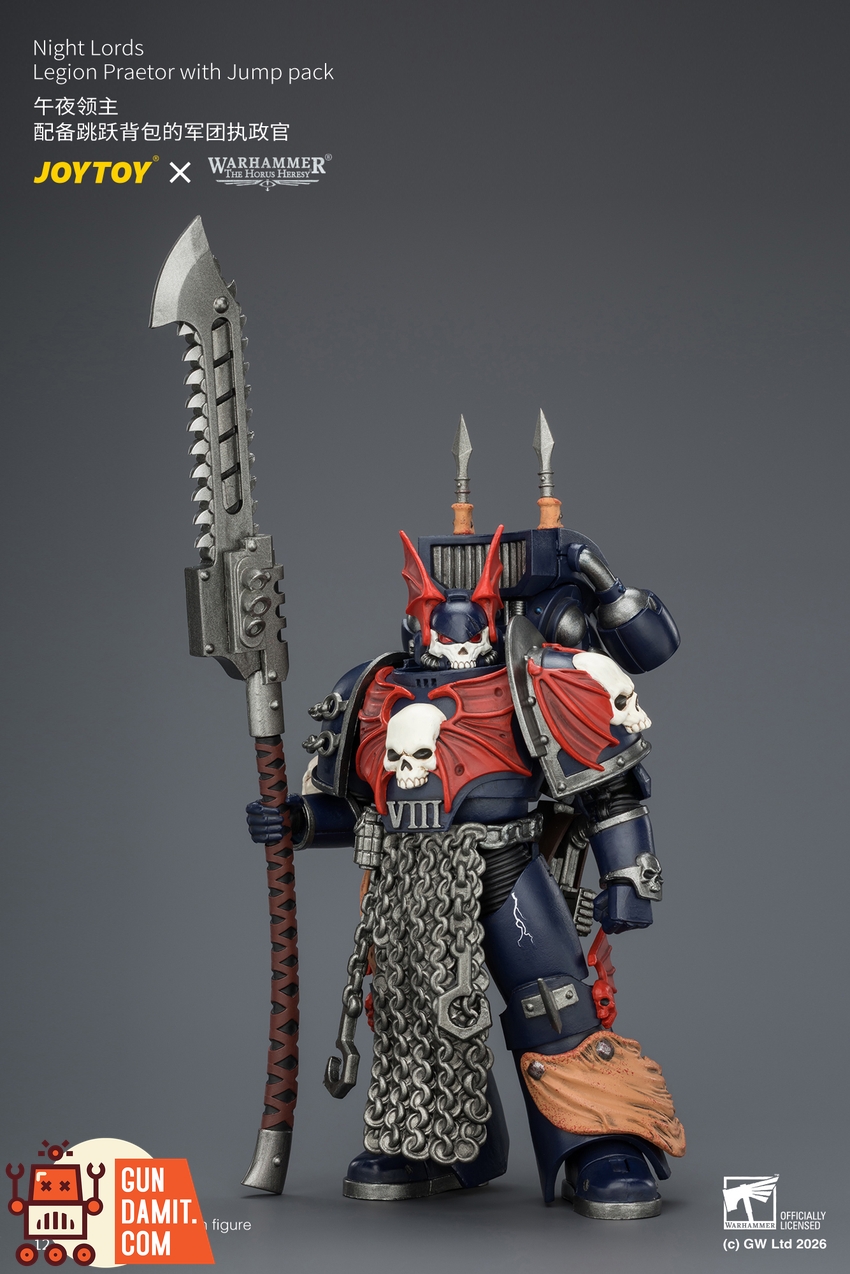 JoyToy JT04377 1/18 Warhammer The Horus Heresy Night Lords Legion Praetor with Jump pack - View 3 JoyToy JT04377 1/18 Warhammer The Horus Heresy Night Lords Legion Praetor with Jump pack - View 3
