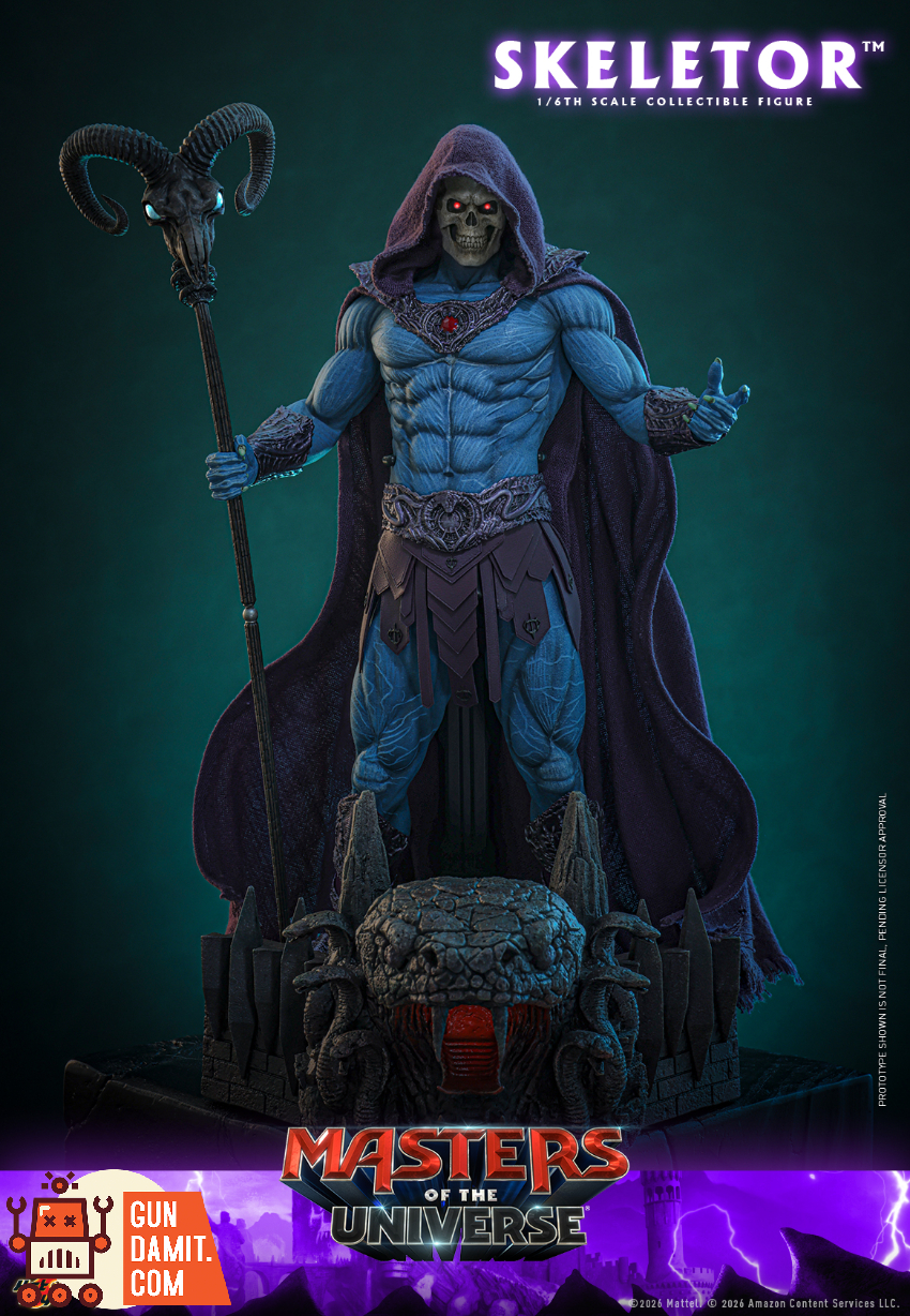 HotToys 1/6 MMS889 Masters of the Universe 2026 Skeletor - View 3 HotToys 1/6 MMS889 Masters of the Universe 2026 Skeletor - View 3