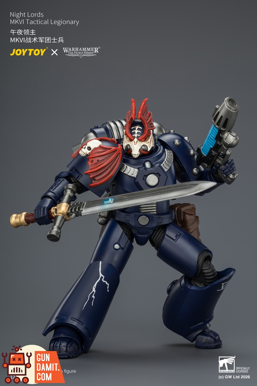 JoyToy JT04353 1/18 Warhammer The Horus Heresy Night Lords MKVI Tactical Legionary - View 5 JoyToy JT04353 1/18 Warhammer The Horus Heresy Night Lords MKVI Tactical Legionary - View 5