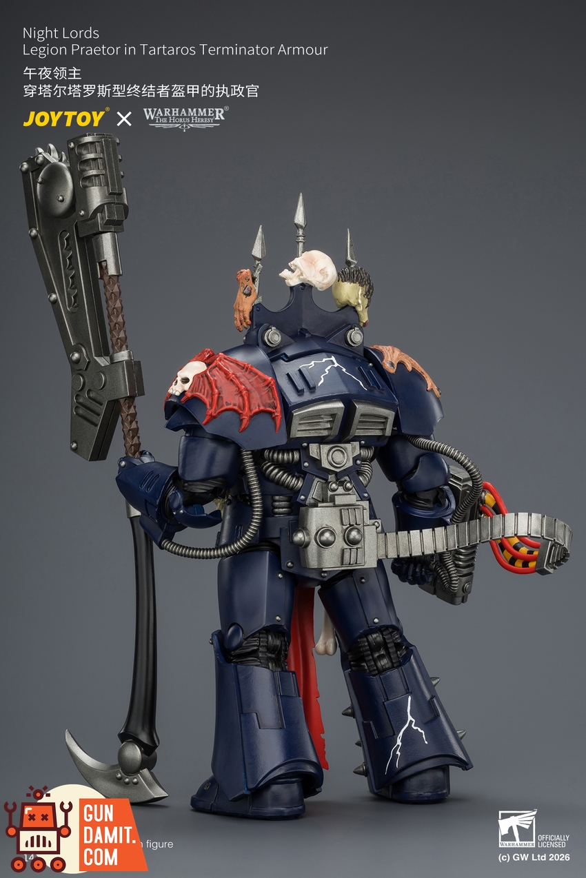 JoyToy JT04384 1/18 Warhammer The Horus Heresy Night Lords Legion Praetor in Tartaros Terminator Armour - View 4 JoyToy JT04384 1/18 Warhammer The Horus Heresy Night Lords Legion Praetor in Tartaros Terminator Armour - View 4