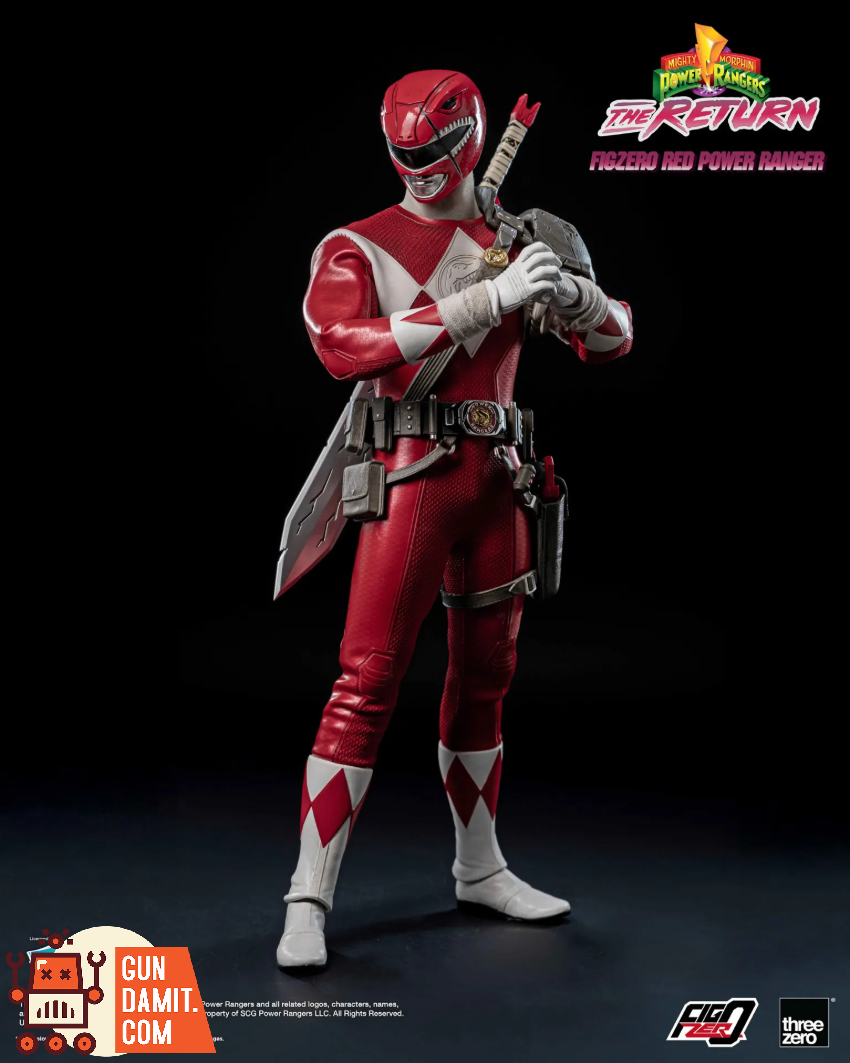 Threezero 3Z1020 Mighty Morphin Power Rangers: The Return FigZero 1/6 Red Power Ranger - View 15 Threezero 3Z1020 Mighty Morphin Power Rangers: The Return FigZero 1/6 Red Power Ranger - View 15