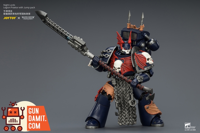 JoyToy JT04377 1/18 Warhammer The Horus Heresy Night Lords Legion Praetor with Jump pack - View 7 JoyToy JT04377 1/18 Warhammer The Horus Heresy Night Lords Legion Praetor with Jump pack - View 7