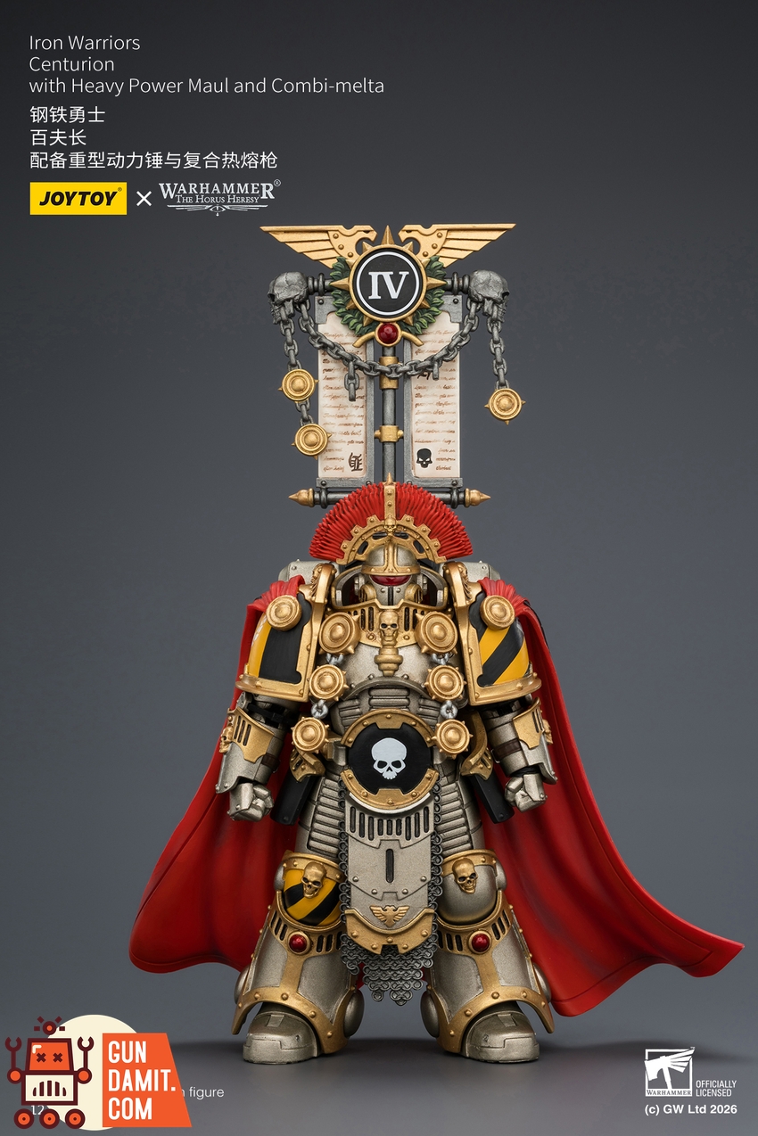 JoyToy JT04391 1/18 Warhammer The Horus Heresy Iron Warriors Centurion with Heavy Power Maul and Combi-melta - View 1 JoyToy JT04391 1/18 Warhammer The Horus Heresy Iron Warriors Centurion with Heavy Power Maul and Combi-melta - View 1