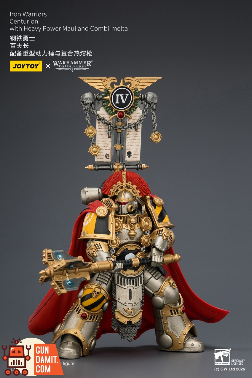 JoyToy JT04391 1/18 Warhammer The Horus Heresy Iron Warriors Centurion with Heavy Power Maul and Combi-melta - View 7 JoyToy JT04391 1/18 Warhammer The Horus Heresy Iron Warriors Centurion with Heavy Power Maul and Combi-melta - View 7