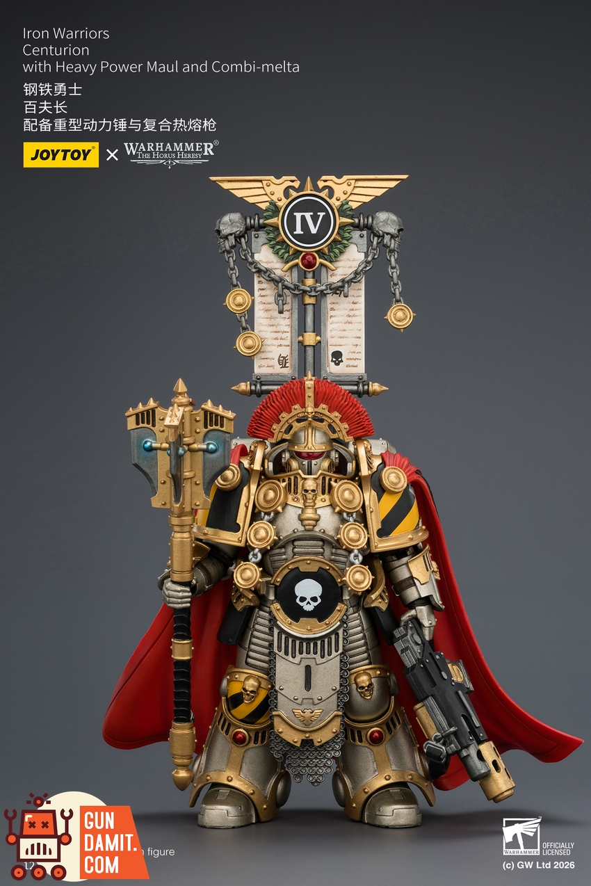 JoyToy JT04391 1/18 Warhammer The Horus Heresy Iron Warriors Centurion with Heavy Power Maul and Combi-melta - View 2 JoyToy JT04391 1/18 Warhammer The Horus Heresy Iron Warriors Centurion with Heavy Power Maul and Combi-melta - View 2