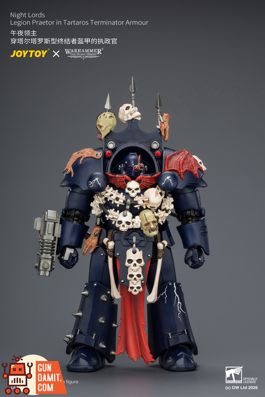 JoyToy JT04384 1/18 Warhammer The Horus Heresy Night Lords Legion Praetor in Tartaros Terminator Armour - View 1 JoyToy JT04384 1/18 Warhammer The Horus Heresy Night Lords Legion Praetor in Tartaros Terminator Armour - View 1
