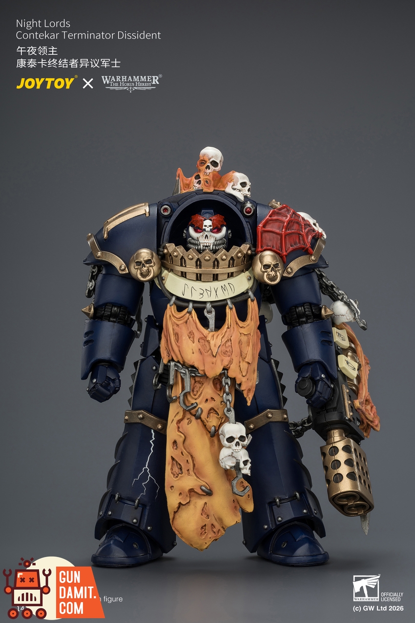 JoyToy JT04551 1/18 Warhammer The Horus Heresy Night Lords Contekar Terminator Dissident - View 1 JoyToy JT04551 1/18 Warhammer The Horus Heresy Night Lords Contekar Terminator Dissident - View 1