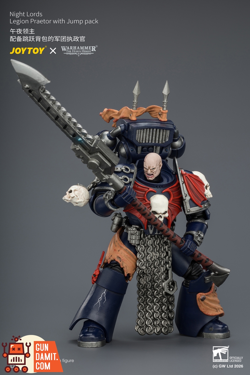 JoyToy JT04377 1/18 Warhammer The Horus Heresy Night Lords Legion Praetor with Jump pack - View 9 JoyToy JT04377 1/18 Warhammer The Horus Heresy Night Lords Legion Praetor with Jump pack - View 9