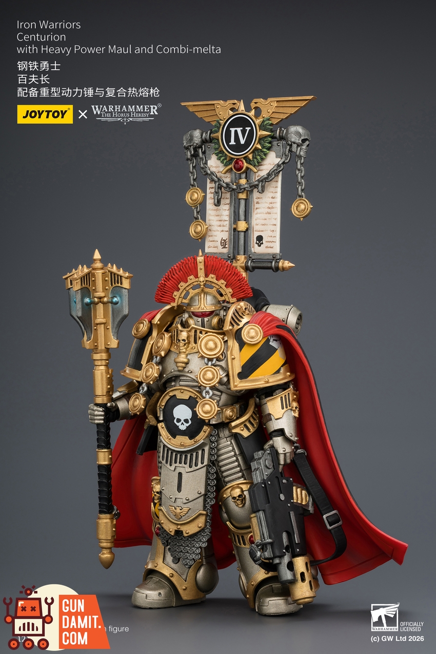 JoyToy JT04391 1/18 Warhammer The Horus Heresy Iron Warriors Centurion with Heavy Power Maul and Combi-melta - View 3 JoyToy JT04391 1/18 Warhammer The Horus Heresy Iron Warriors Centurion with Heavy Power Maul and Combi-melta - View 3