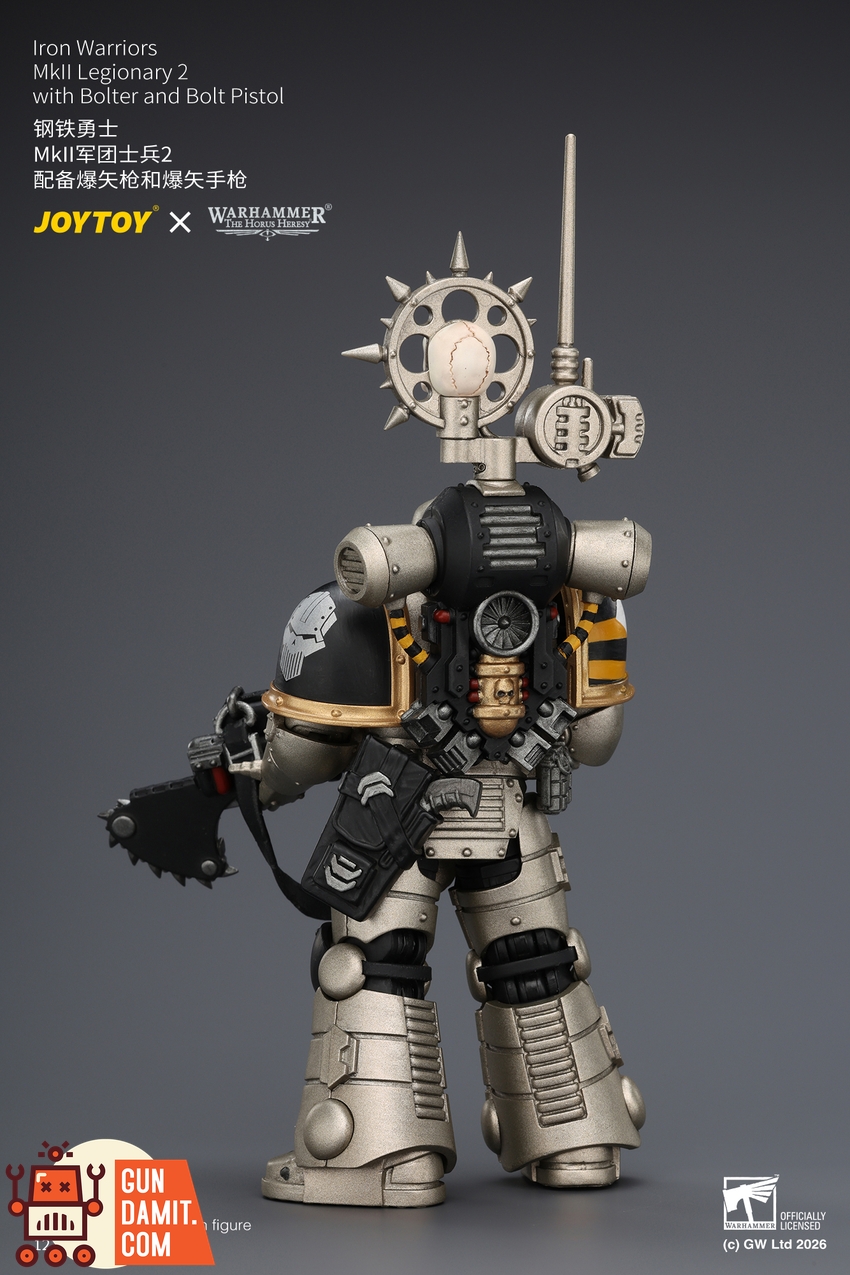 JoyToy JT04469 1/18 Warhammer The Horus Heresy Iron Warriors MkII Legionary2 with Bolter and Bolt Pistol - View 5 JoyToy JT04469 1/18 Warhammer The Horus Heresy Iron Warriors MkII Legionary2 with Bolter and Bolt Pistol - View 5