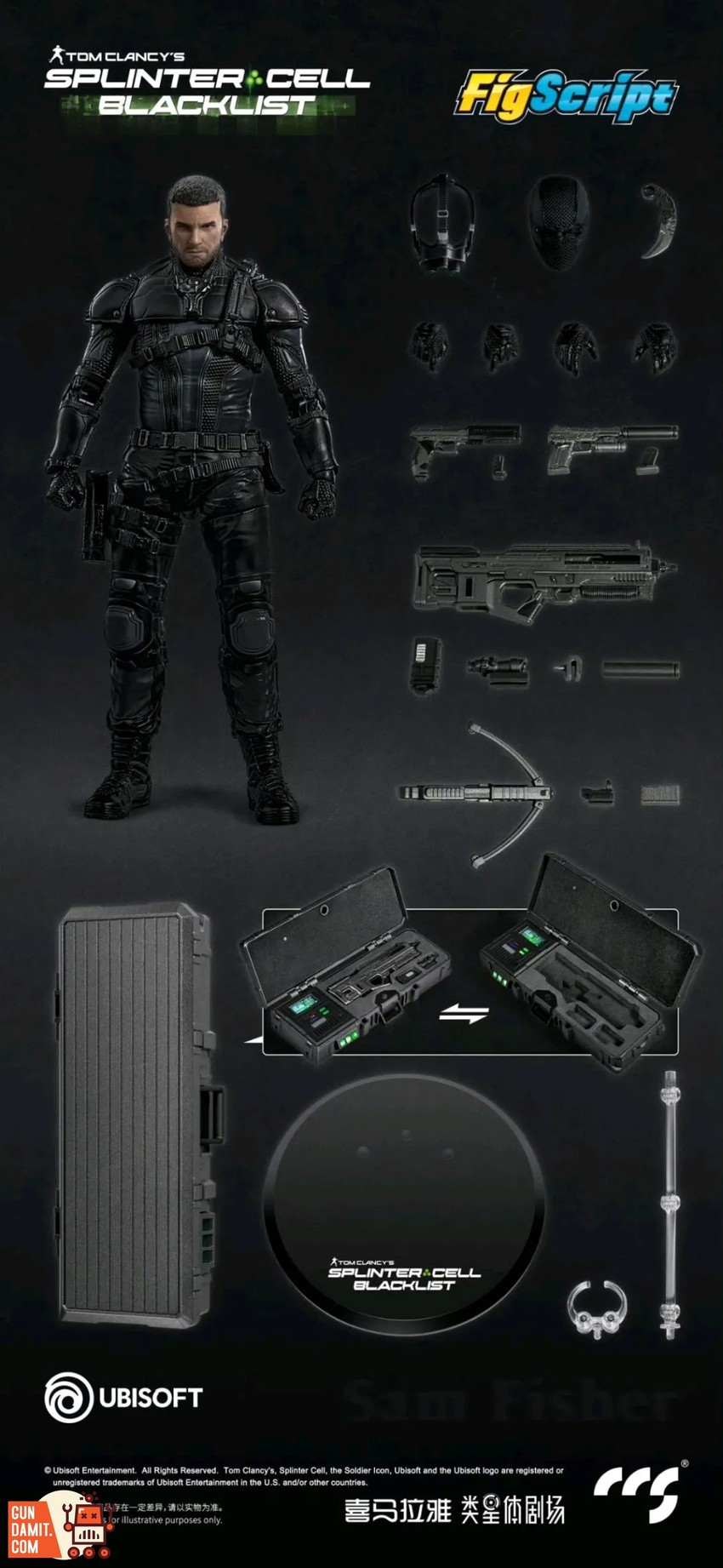CCS Toys 1/12 FigScript Sam Fisher - View 13 CCS Toys 1/12 FigScript Sam Fisher - View 13